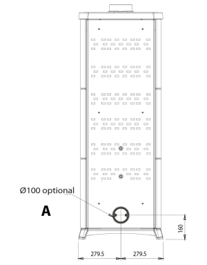La Nordica NOVA FORNO 11,8 kW (Bordeaux & Bianco Opaco)