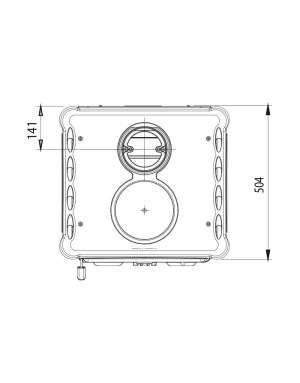 La Nordica NOVA FORNO 11,8 kW (Bordeaux & Bianco Opaco)