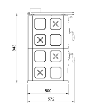 La Nordica ROSETTA 5.0 MAIOLICA 7,9 kW (Bordeaux & Tortora)