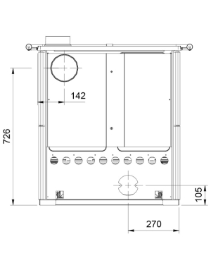 La Nordica ROSETTA 5.0 MAIOLICA 7,9 kW (Bordeaux & Tortora)