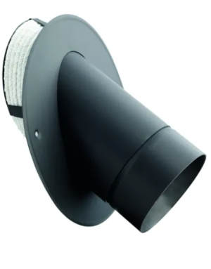 Wkładka kątowa 45 stopni DARCO WKK-CS150/200/45-CZ (ML) z rurą i rozetą